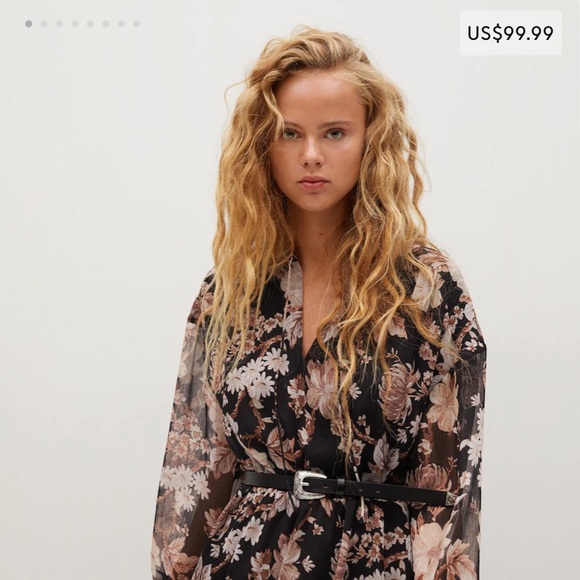 Fall floral dress - never worn - Picture 1 of 2